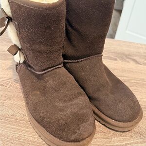 Koolaburra Dark Brown Shearling Winter Boots